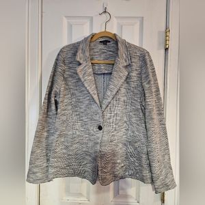 Tommy Hilfiger Women's Gray One Button Blazer Jacket Top  Size XL